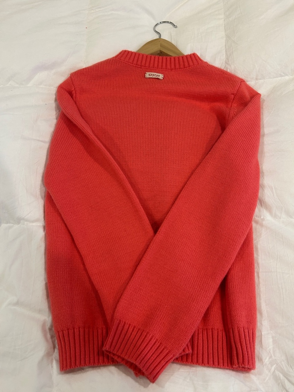 Gucci Coral Graphic Crew Sweater with Pop-Art Panel - Picture 2 of 5